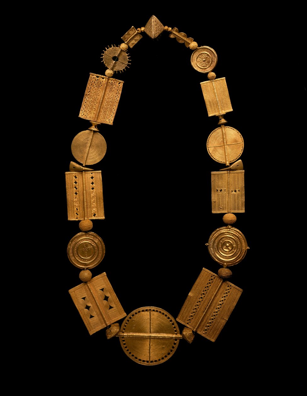 Halskjede, Ghana, ca. 1900 (gull) av Akan School