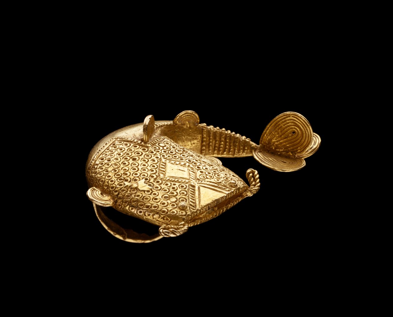 Ring, Ghana, ca. 1900 (gull) av Akan School