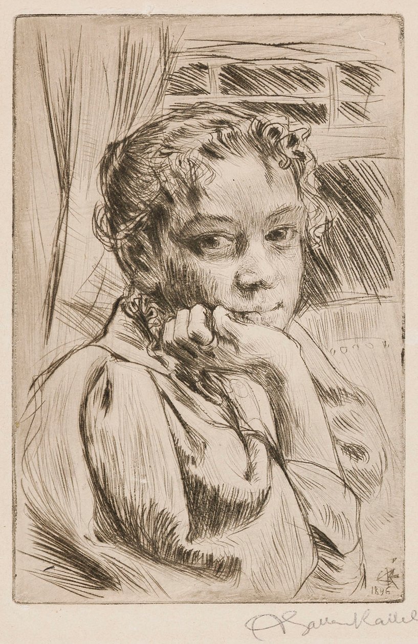 Mary Gallén, kunstnerens kone av Akseli Gallen-Kallela