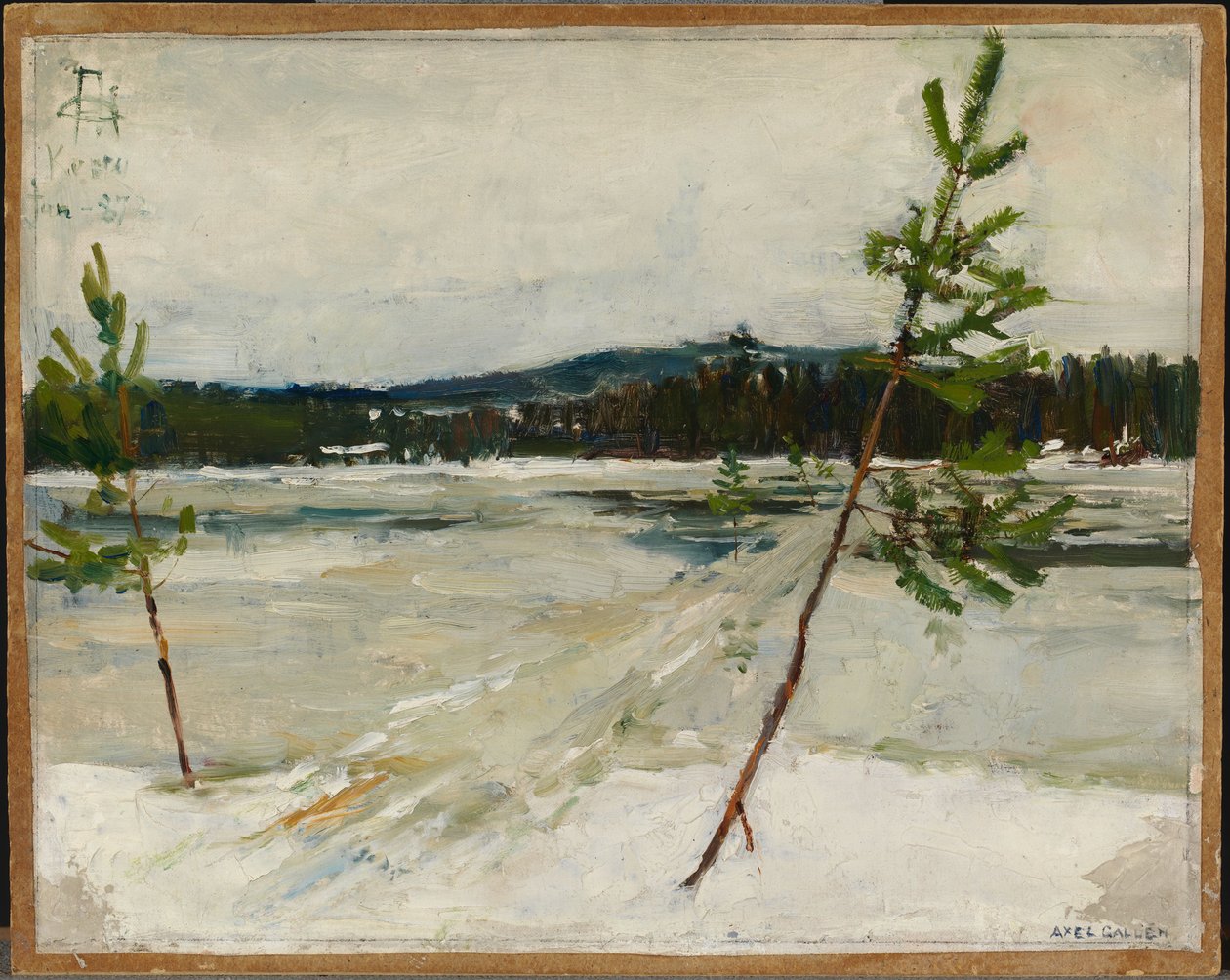 Sti på isen av Akseli Gallen-Kallela