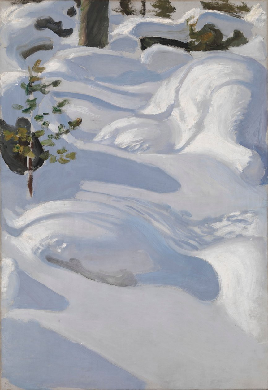 Solskinn på snø av Akseli Gallen-Kallela