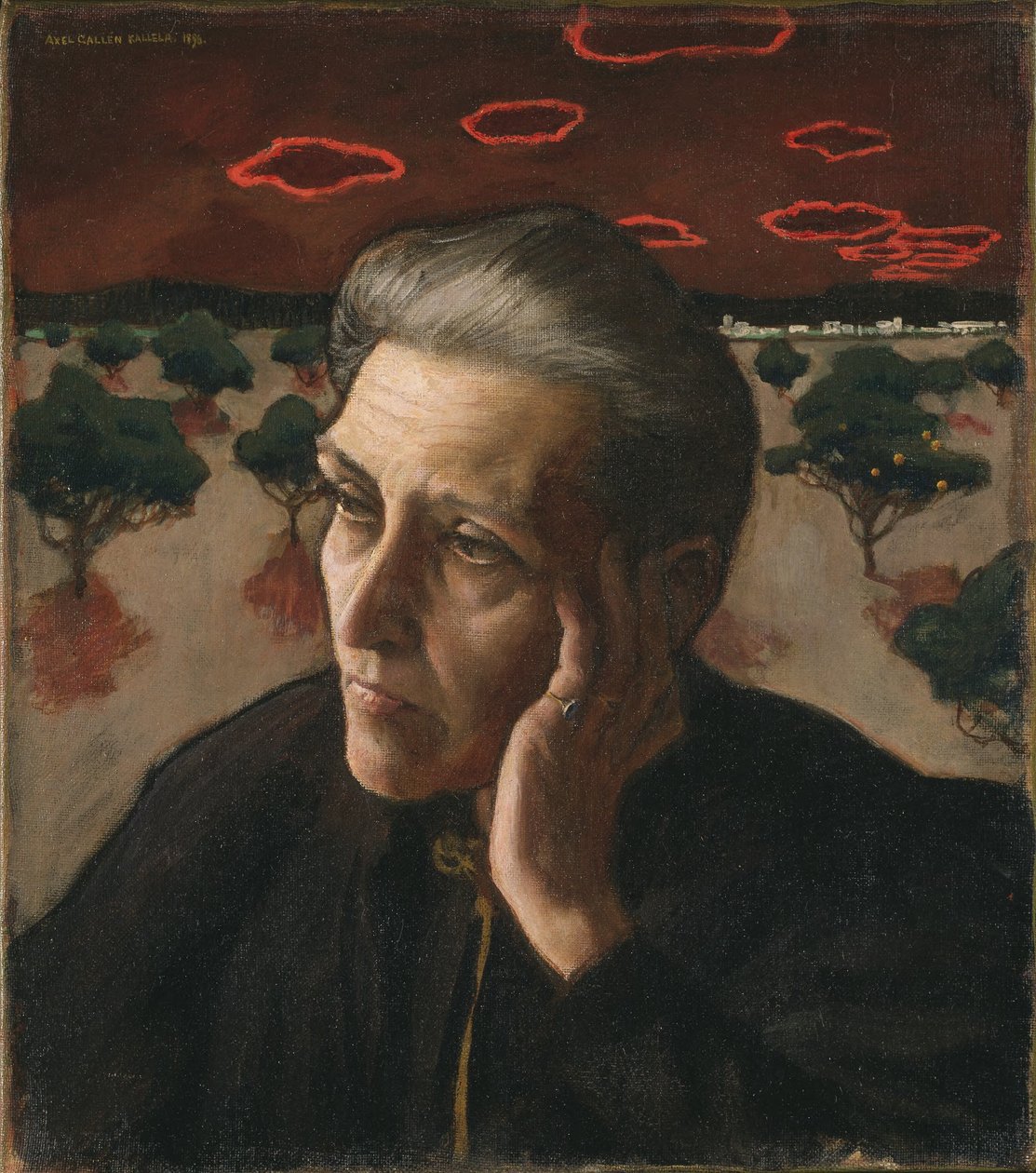 Kunstnerens mor av Akseli Gallen-Kallela
