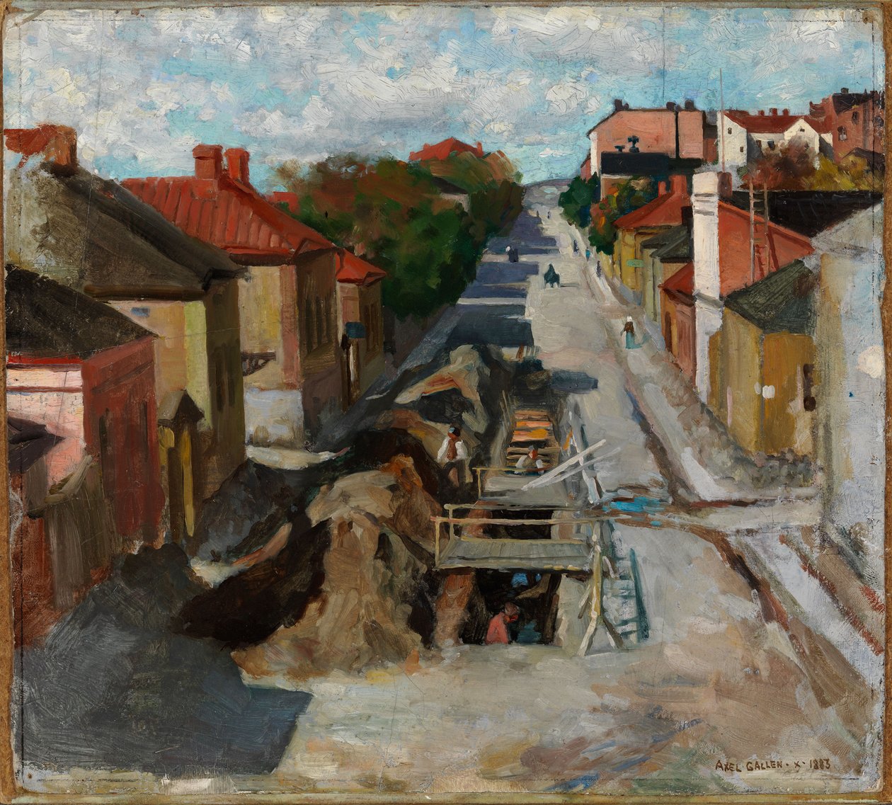 Utsikt fra Fredrikinkatu av Akseli Gallen-Kallela