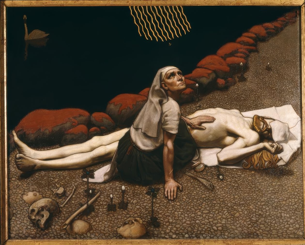 A.Gallen-Kallela, Mutter des Lemminkain. av Akseli Gallen Kallela