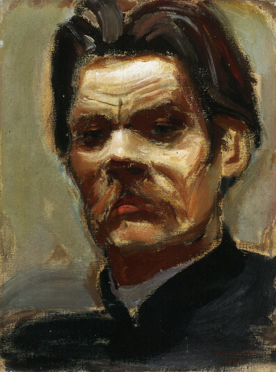 Portrett av forfatteren Maxim Gorky 1868-1939, 1906 av Akseli Gallen Kallela