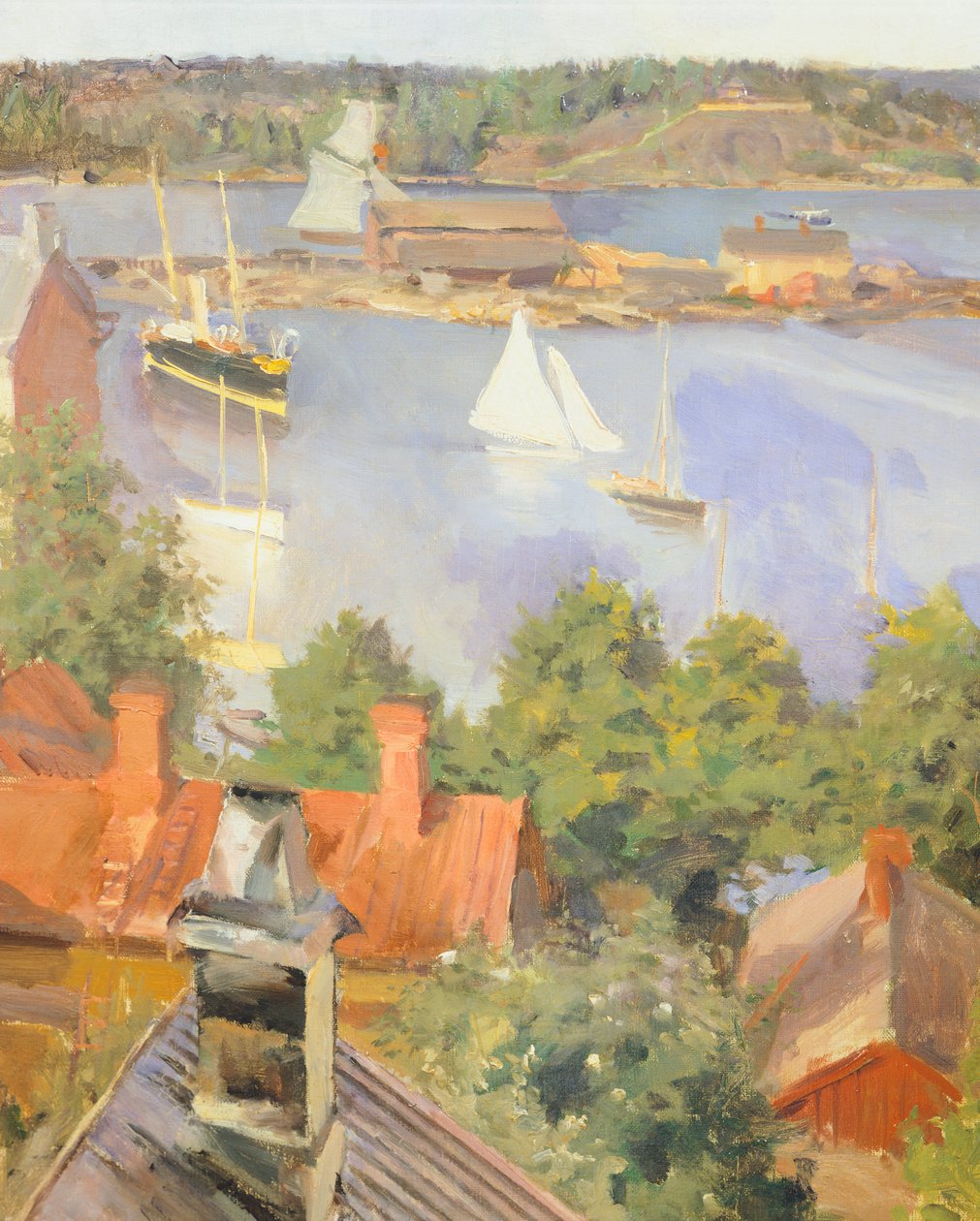 North Harbor, Helsinki av Akseli Gallen-Kallela, Finland 1800-tallsdetaljer av Akseli Valdemar Gallen Kallela