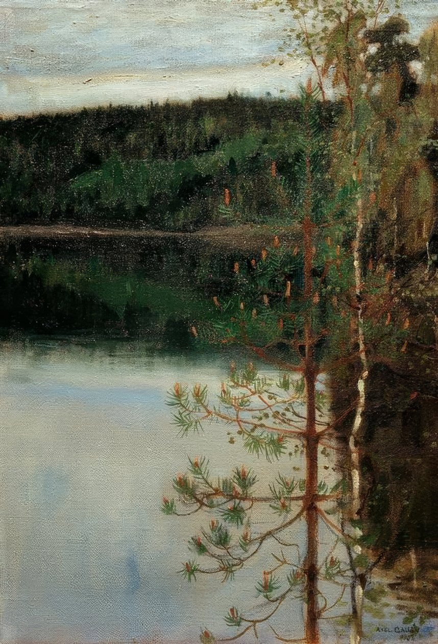 Utsikt over en innsjø av Akseli Valdemar Gallen Kallela