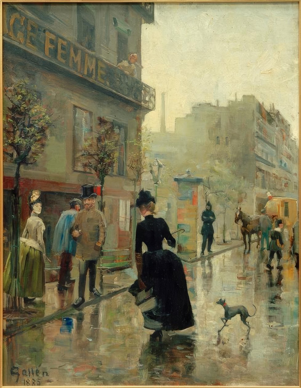 Boulevard i Paris av Akseli Valdemar Gallen Kallela