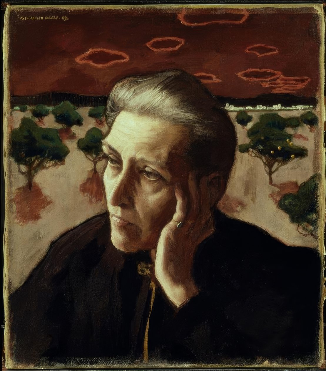 Kunstnerens mor av Akseli Valdemar Gallen Kallela