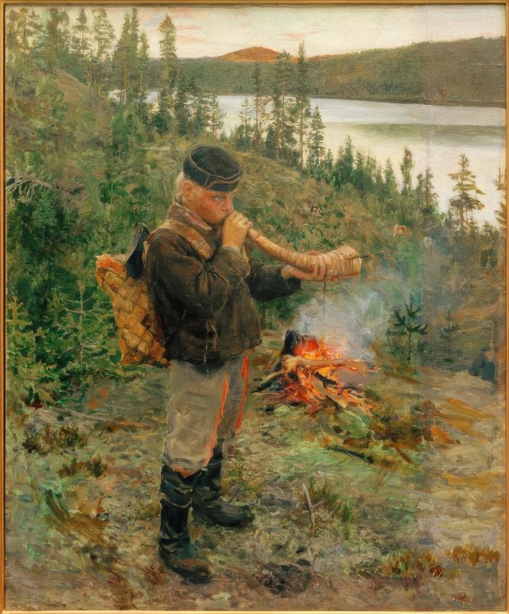 Gjetergutt fra Paanajärvi av Akseli Valdemar Gallen Kallela
