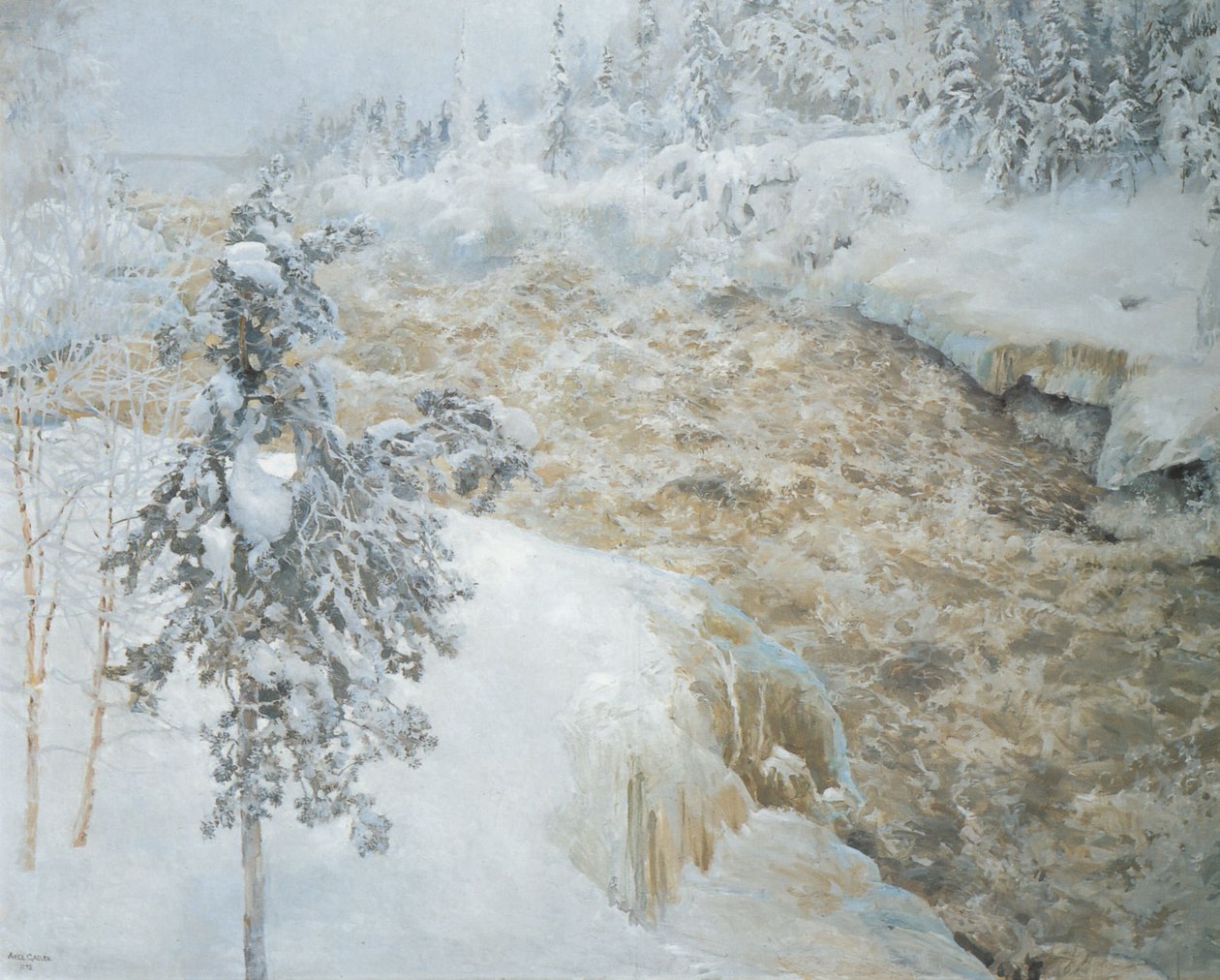 Imatra om vinteren av Akseli Valdemar Gallen Kallela
