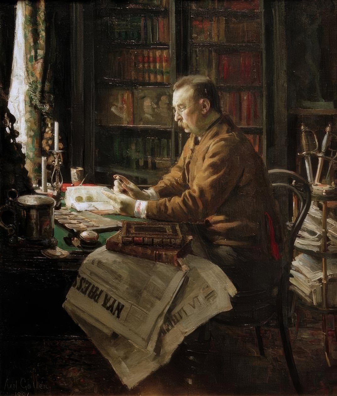 Portretter av Dr. H.F.Antell av Akseli Valdemar Gallen Kallela