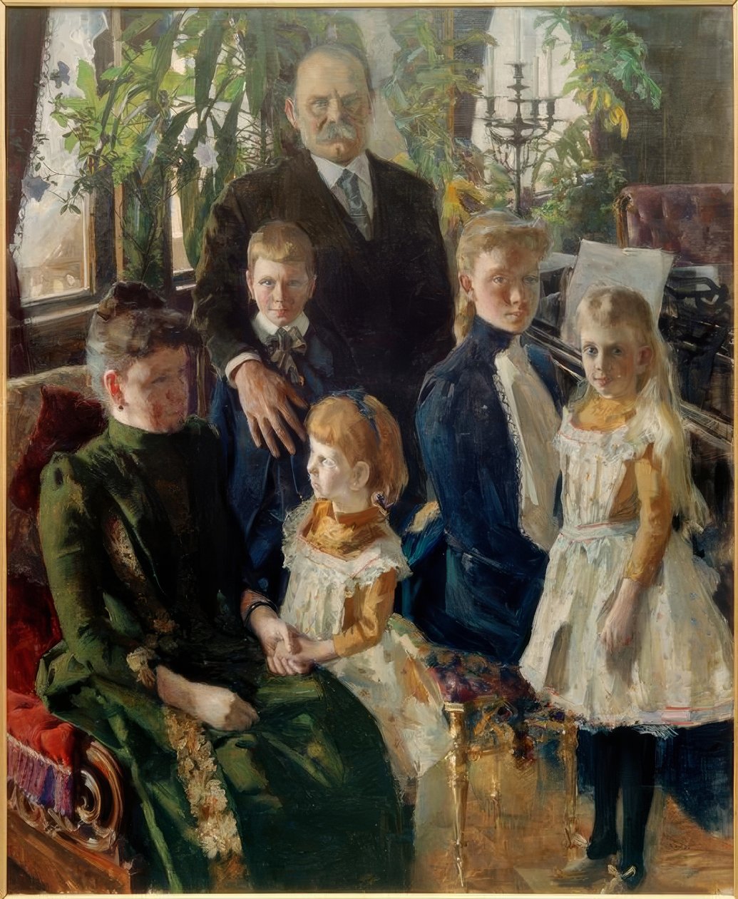 Portrett av familien til industrimannen Antti Ahlström av Akseli Valdemar Gallen Kallela