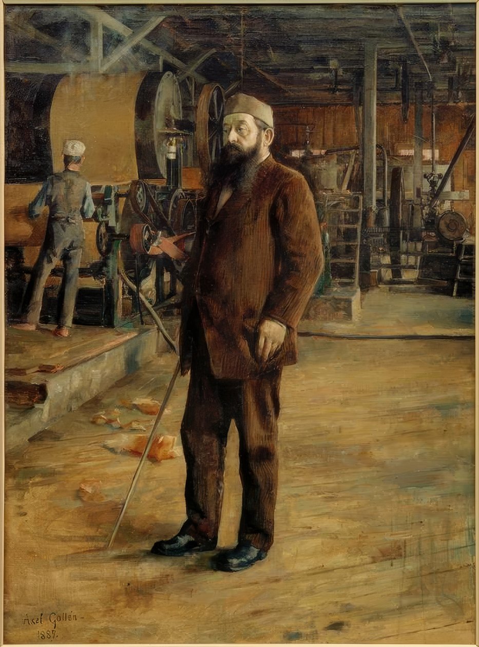 Portrett av industrimannen Gustav Adolf Serlachius av Akseli Valdemar Gallen Kallela