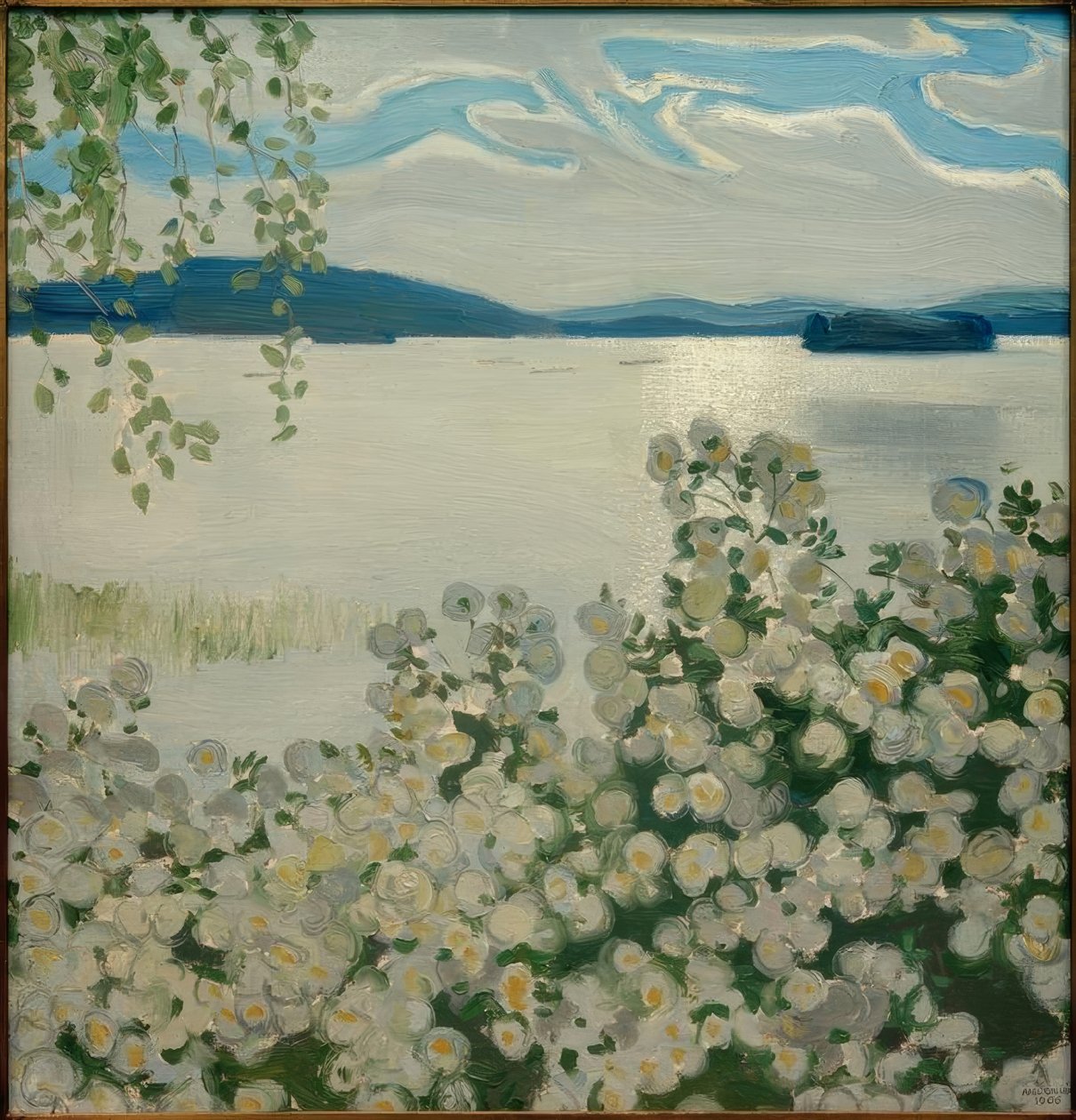 Hvite roser av Akseli Valdemar Gallen Kallela