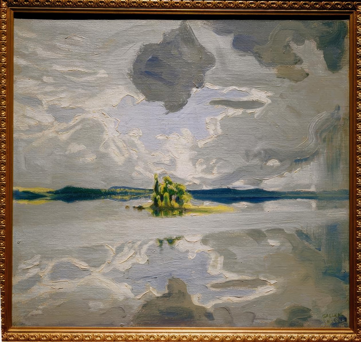 Skyer over en innsjø av Akseli Valdemar Gallen Kallela