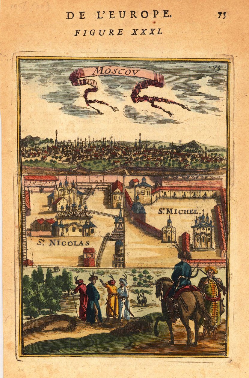 Moskva, 1683 av Alain Manesson Mallet