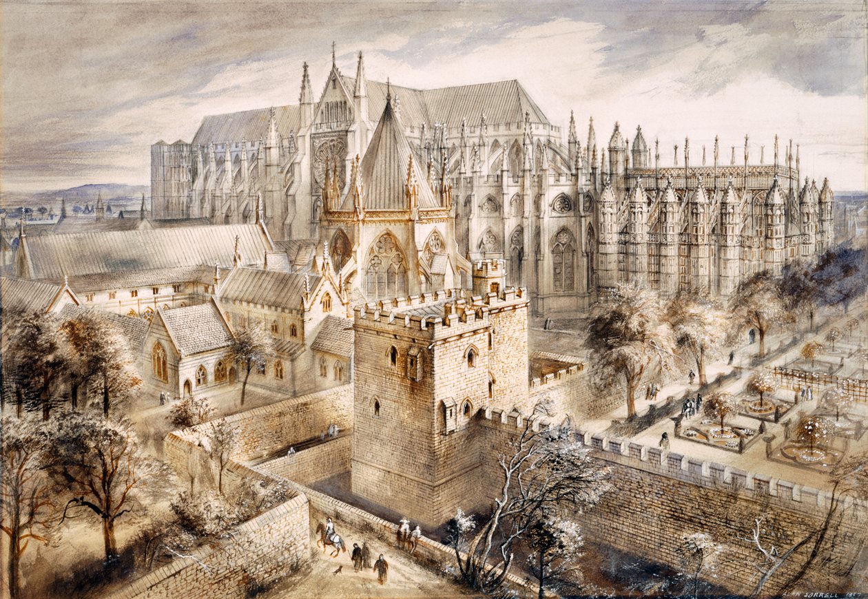 Jewel Tower, London, 1300-1400-tallet, 1990-2010 av Alan Ernest Sorrell
