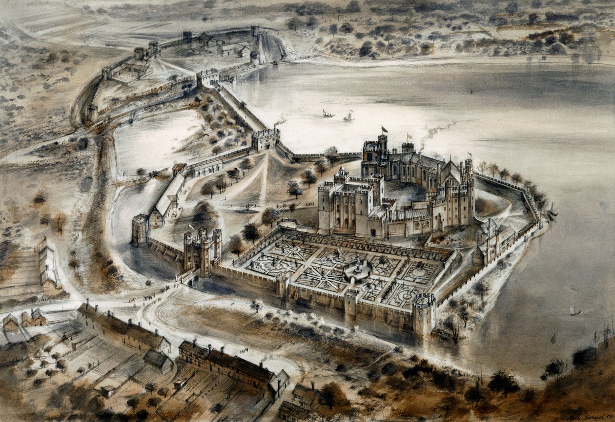 Kenilworth Castle, c1575, c1960-tallet av Alan Ernest Sorrell