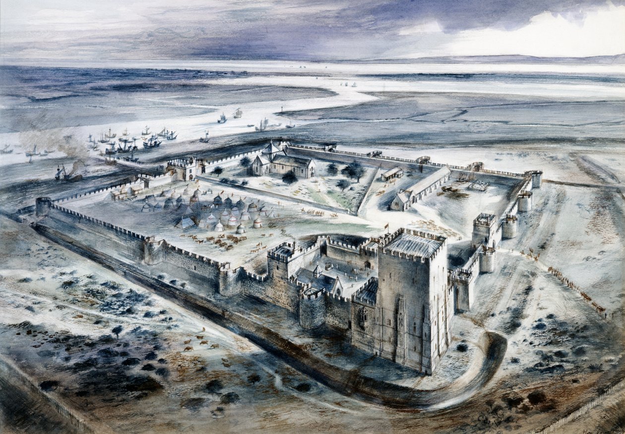 Portchester Castle, 1400-tallet, c1960-tallet av Alan Ernest Sorrell