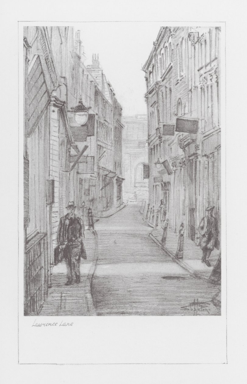 London Lanes: Lawrence Lane (lito) av Alan Stapleton