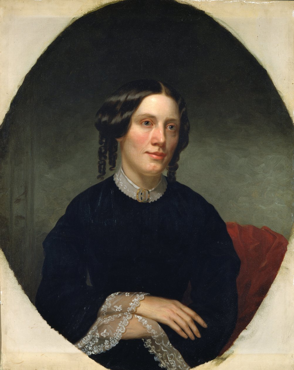 Portrett av Harriet Beecher Stowe 1811-1896, 1853 av Alanson Fisher