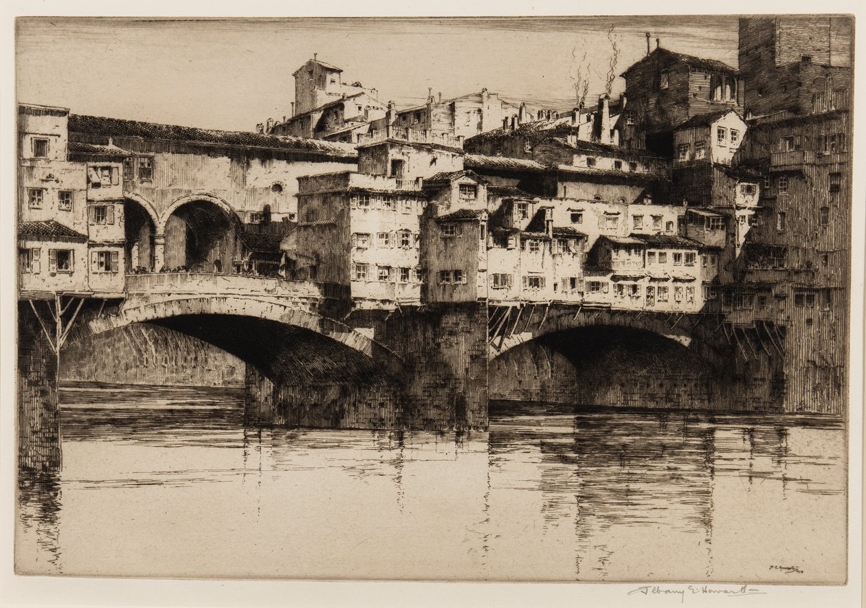 Ponte Vecchio, Firenze av Albany E. Howarth