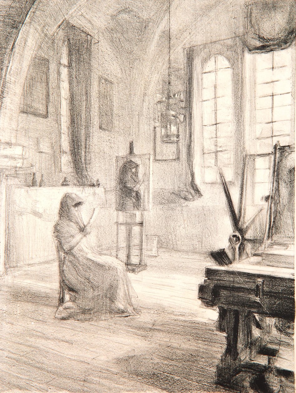 Studio, La Boissière, 1909 av Albert de Belleroche