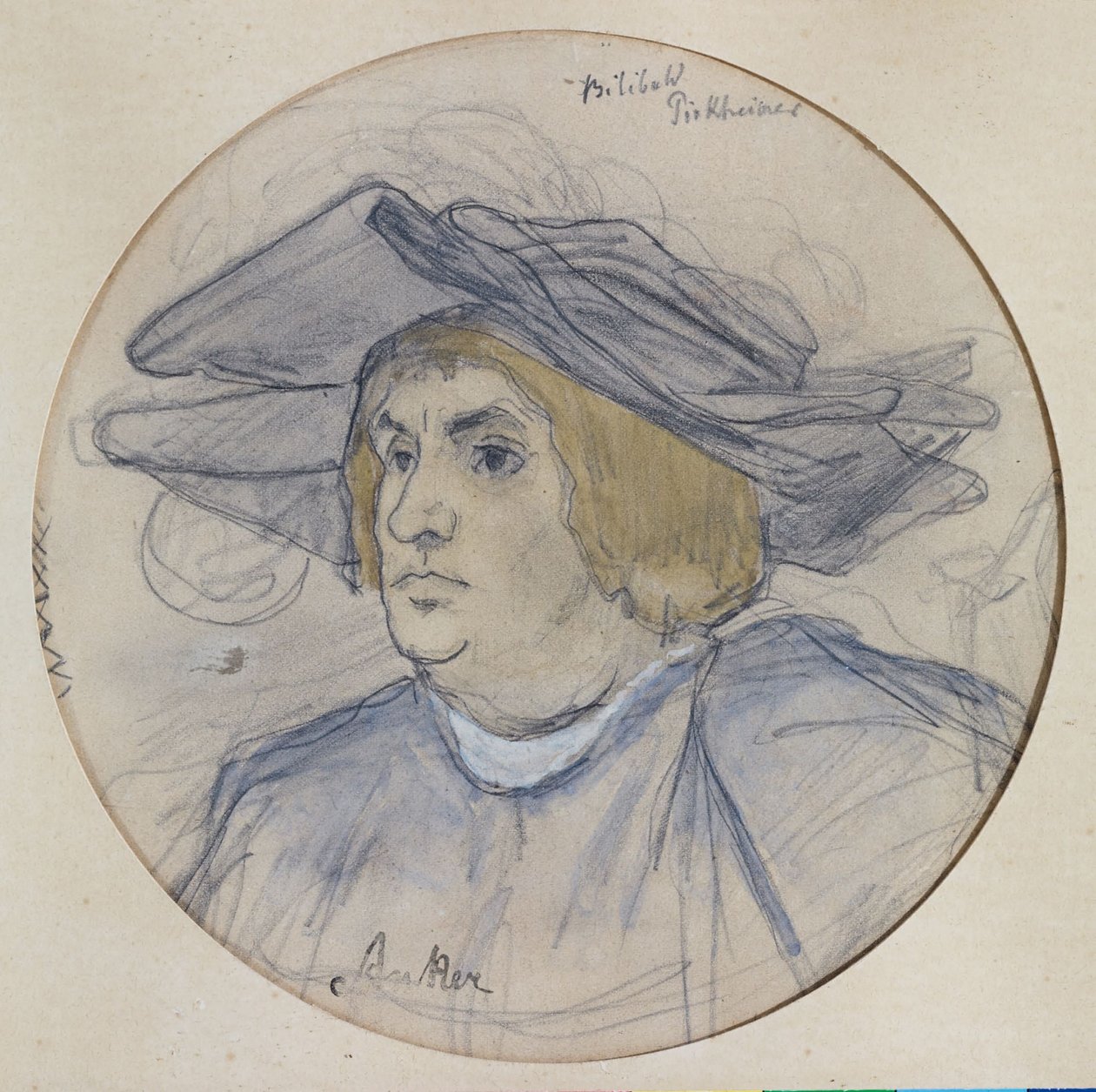 Portrett av Willibald Pirckheimer av Albert Anker