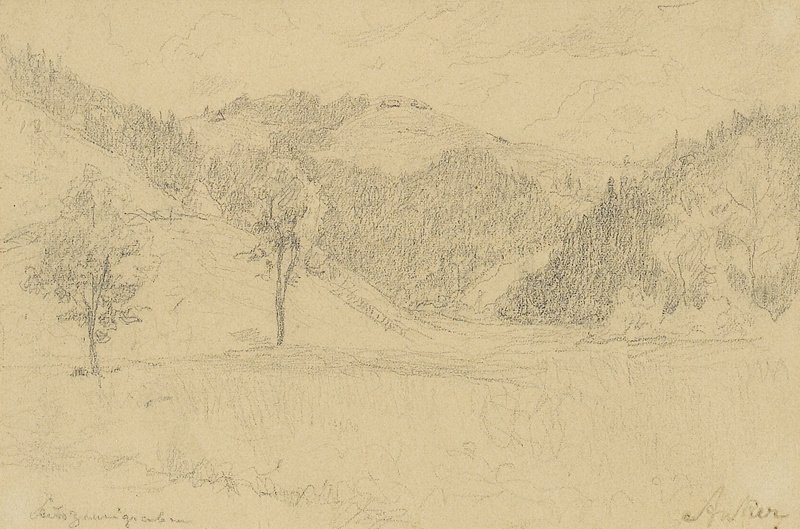 Kupert landskap av Albert Anker
