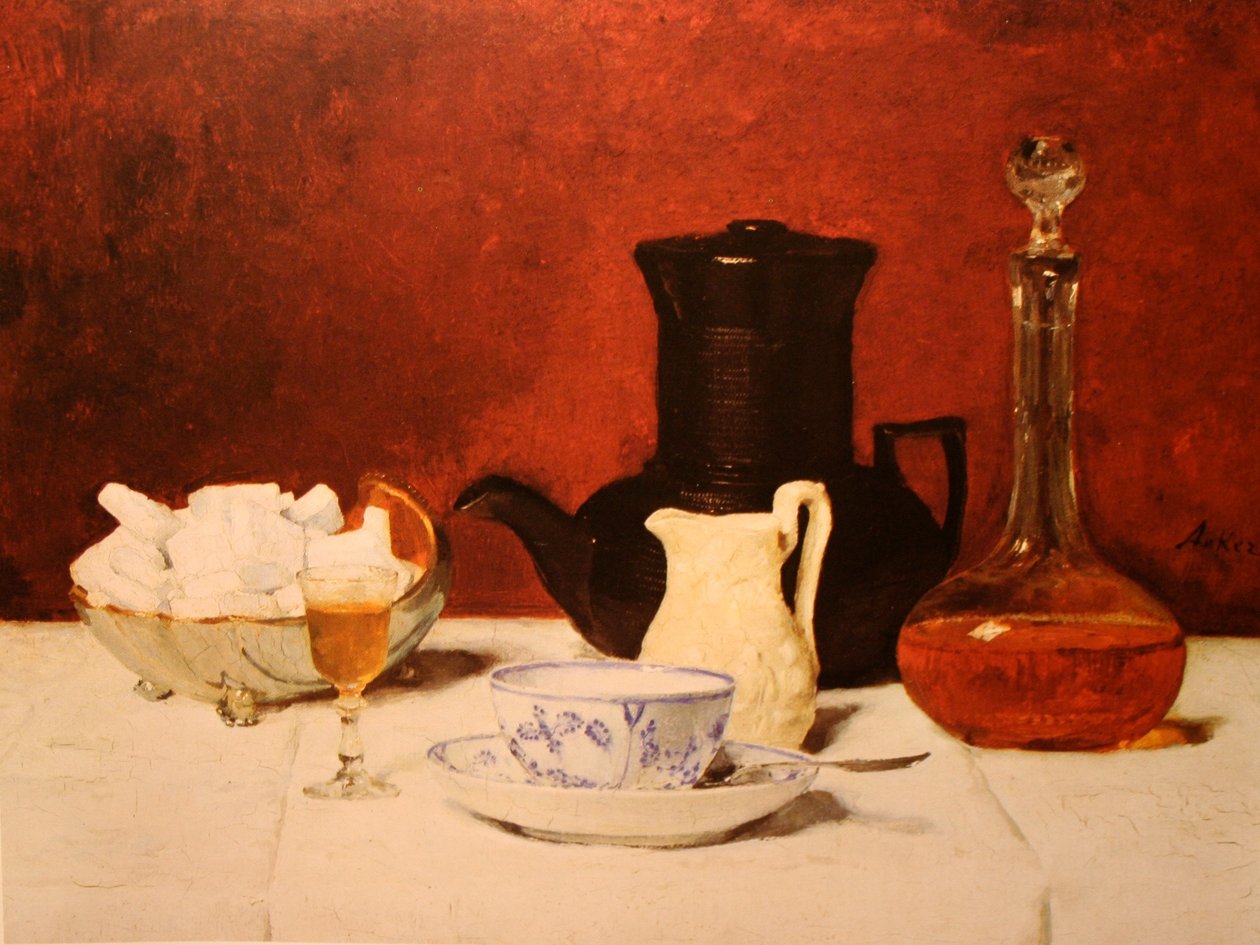 Kaffe og konjakk av Albert Anker