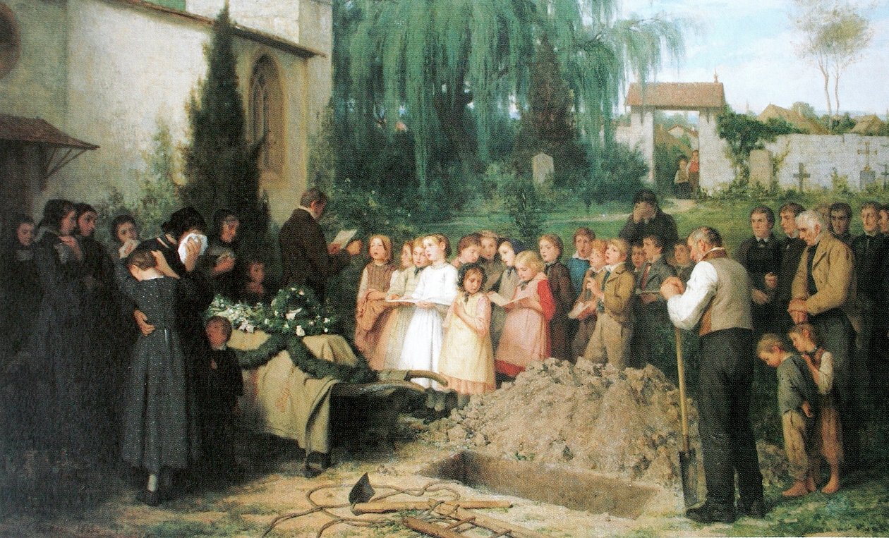 Barnebegravelse av Albert Anker