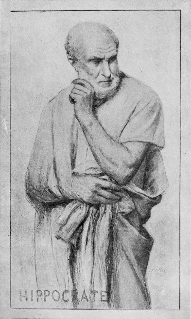Portrett av Hippokrates av Albert Anker