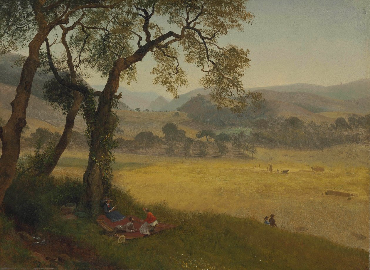 En gylden sommerdag i nærheten av Oakland av Albert Bierstadt