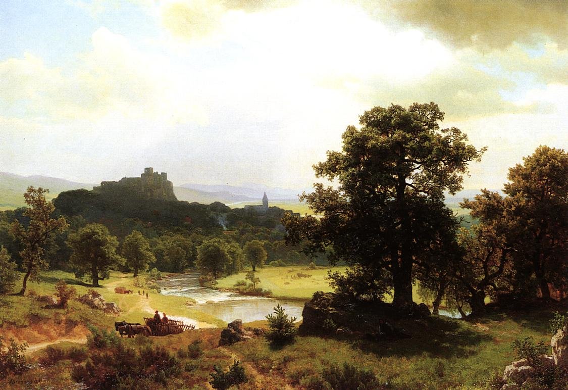 Dagens begynnelse av Albert Bierstadt