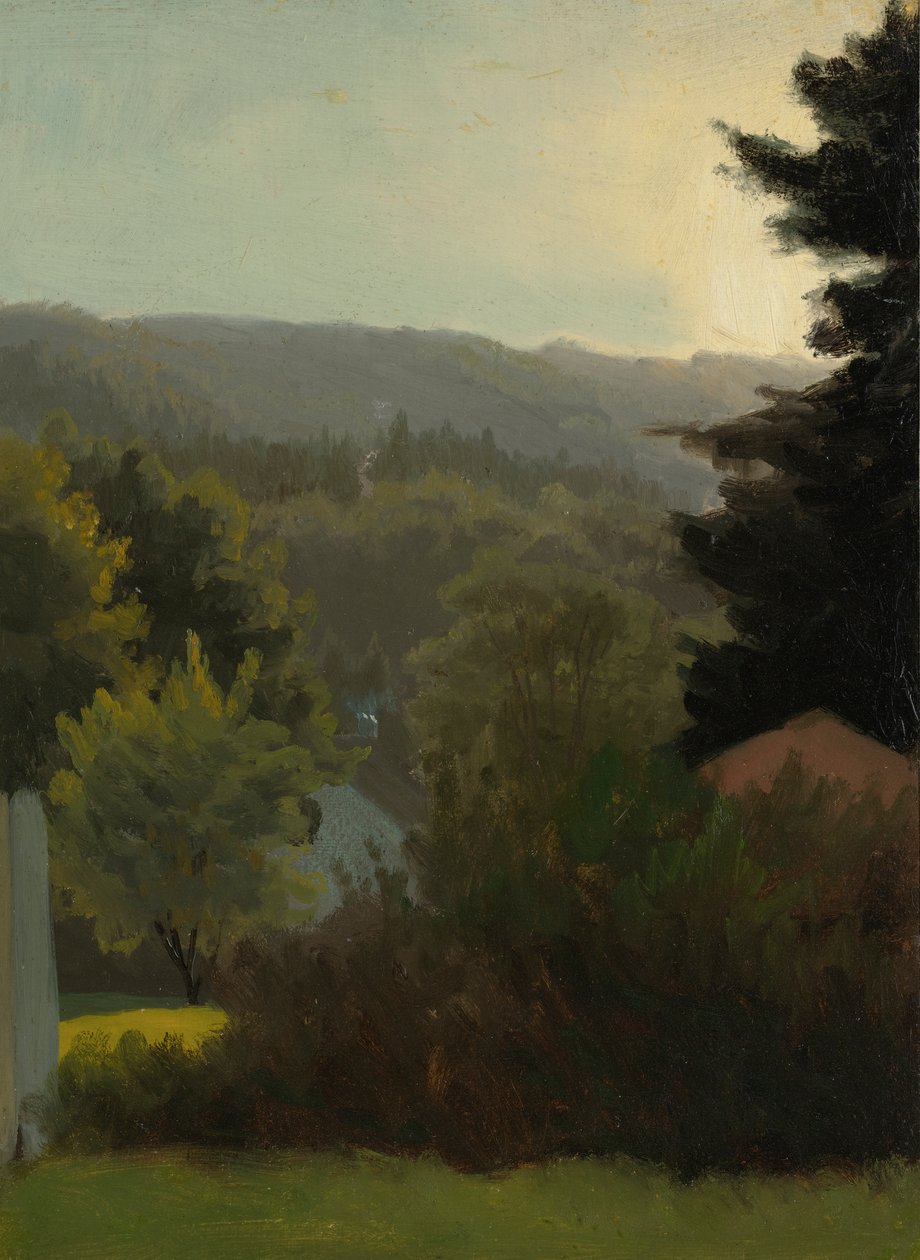 Skogkledde åser av Albert Bierstadt