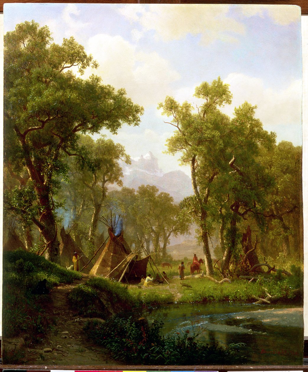Indian Campment, Shoshone Village, 1860 av Albert Bierstadt