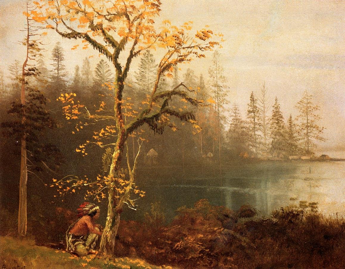 Indisk speider av Albert Bierstadt