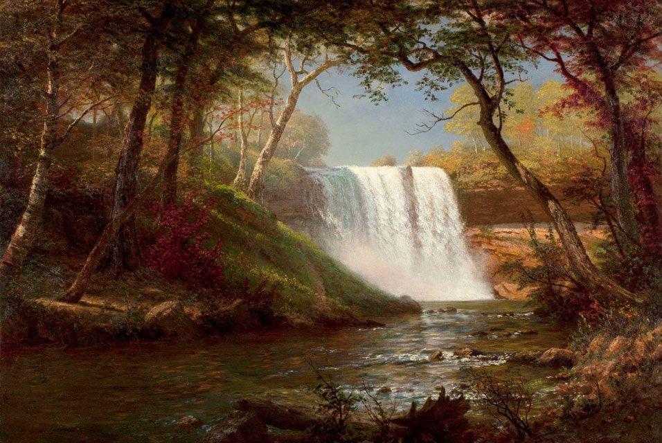 Minnehaha Falls av Albert Bierstadt