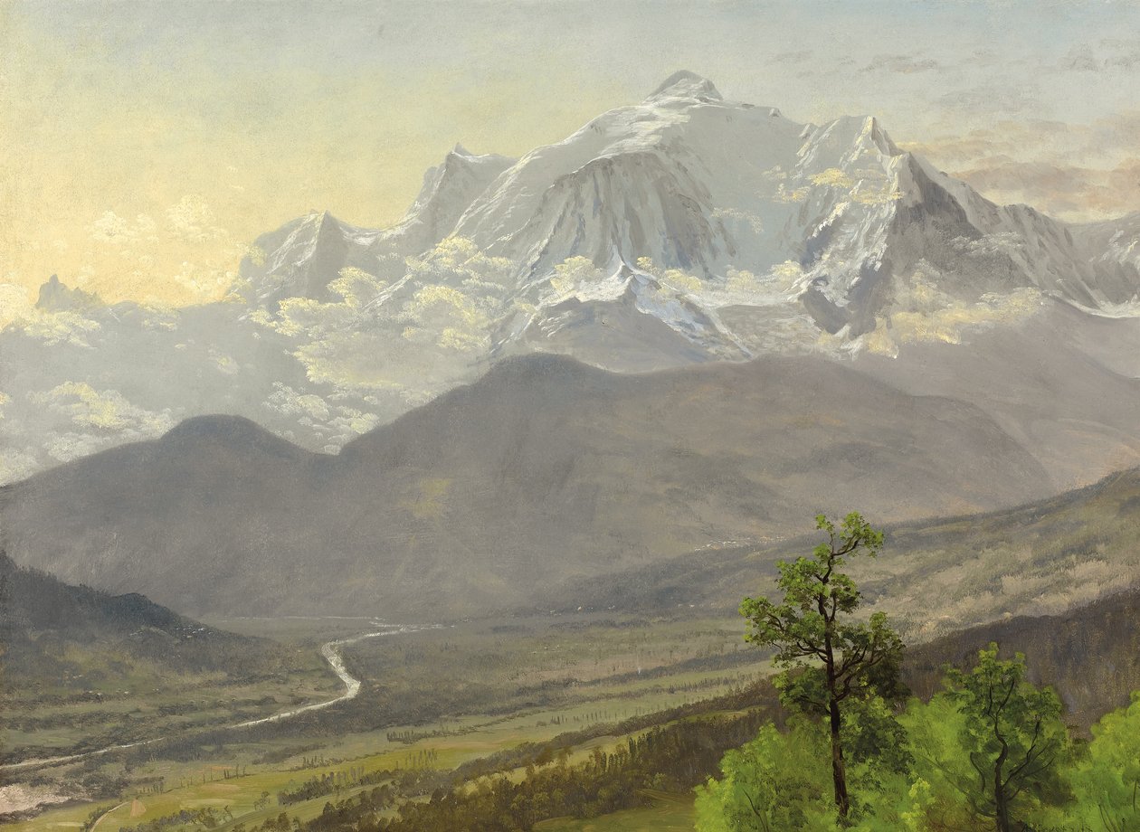 Mont Blanc av Albert Bierstadt