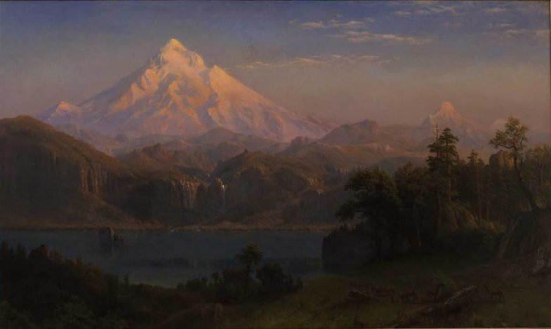 Mount Hood av Albert Bierstadt