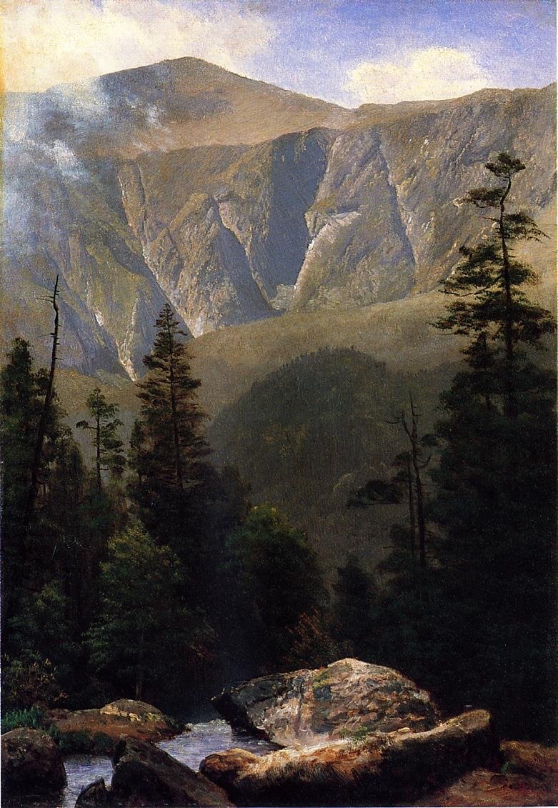 Fjellaktig landskap av Albert Bierstadt
