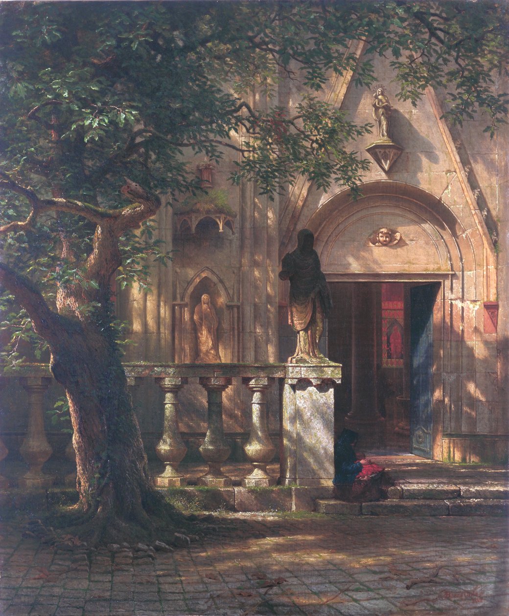 Sollys og skygge av Albert Bierstadt
