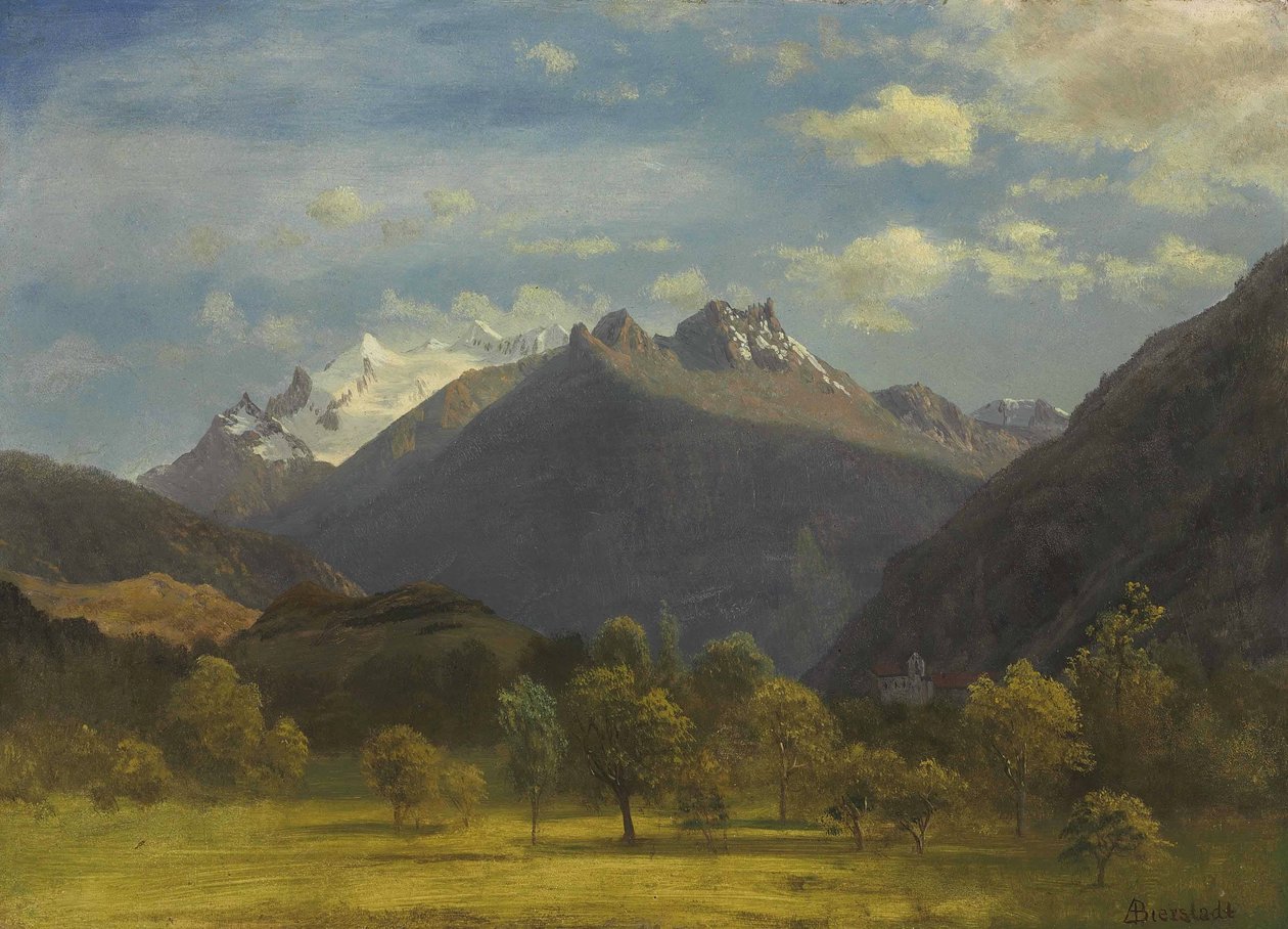 Alpene fra Visp av Albert Bierstadt
