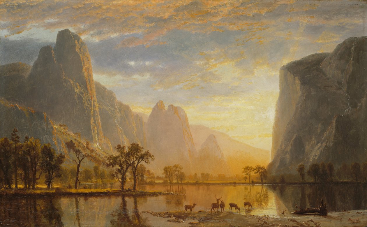 Yosemite -dalen av Albert Bierstadt