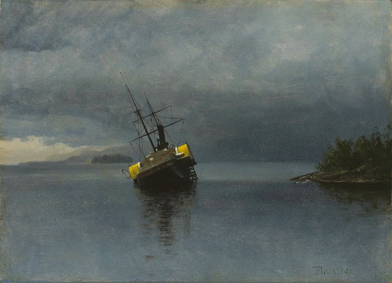Vraket av Ancon av Albert Bierstadt