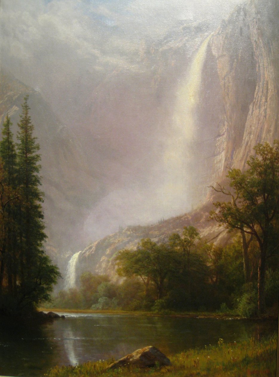 Yosemite Falls av Albert Bierstadt
