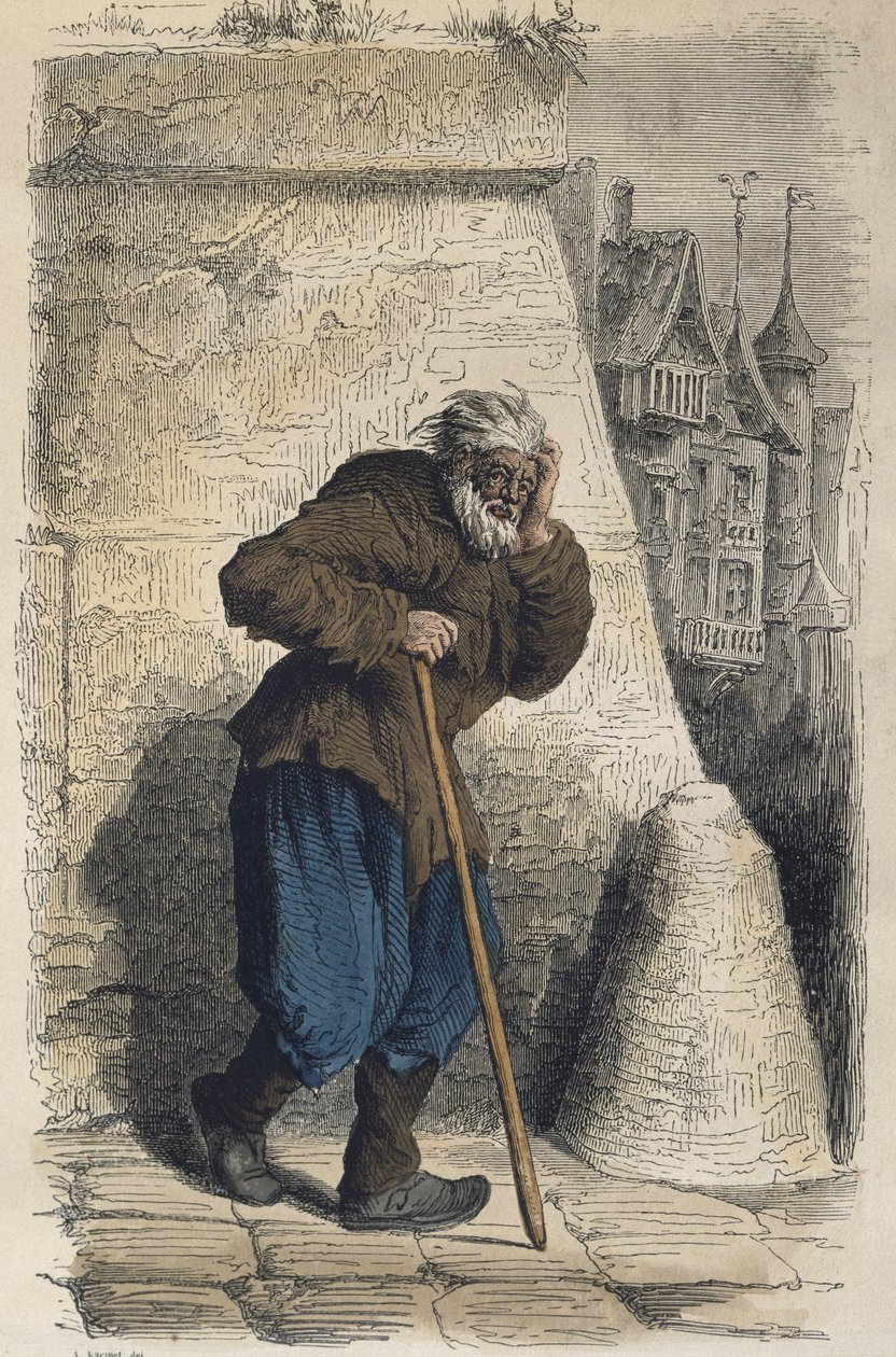 Tigger, etter Jacques Callot (1592-1635) gravert av Adrien Lavieille (1818-62) (fargegravering) av Albert Charles August Racinet