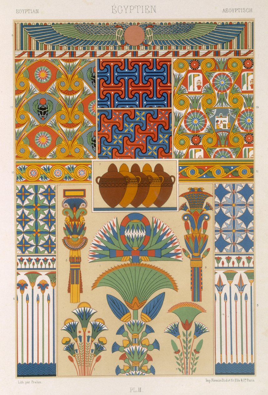 Egyptisk stil, plate II fra 