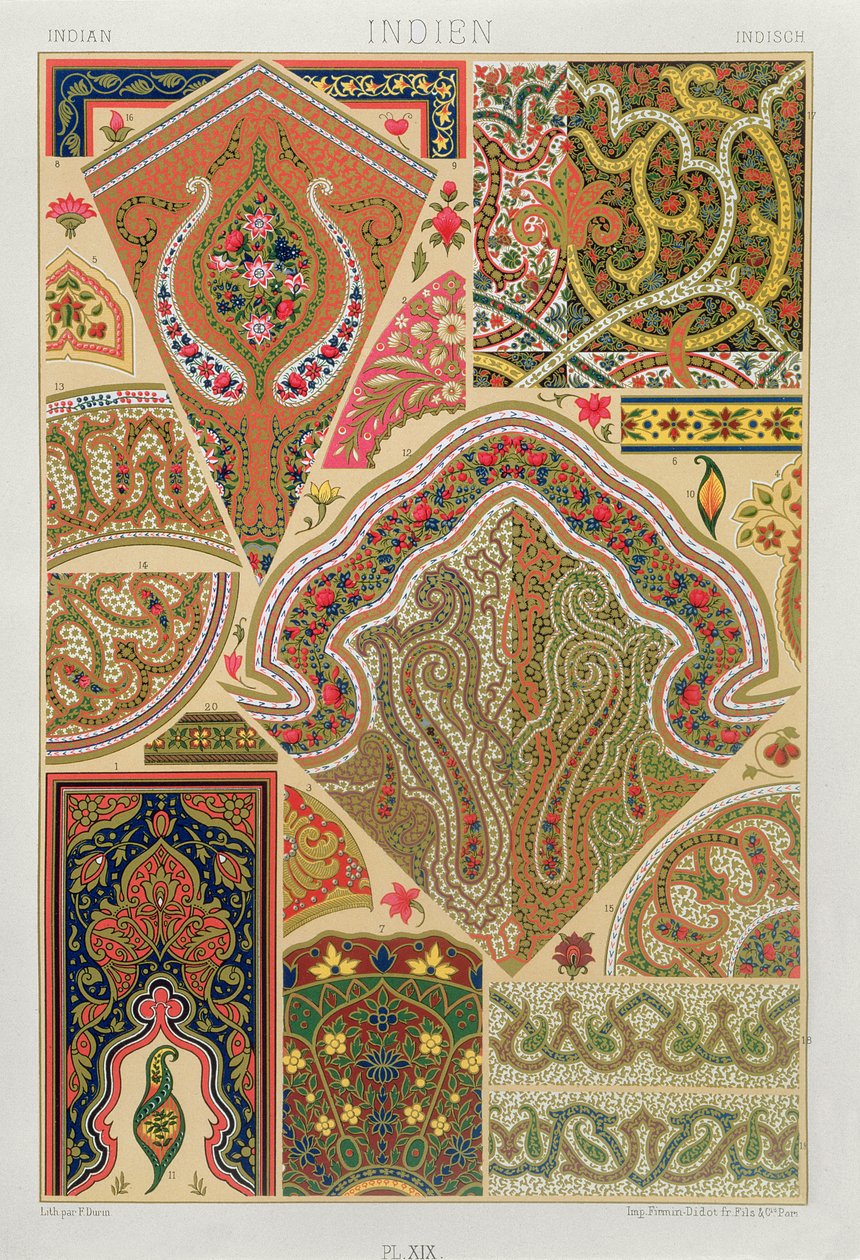 Indisk dekorasjon, plate XIX fra 